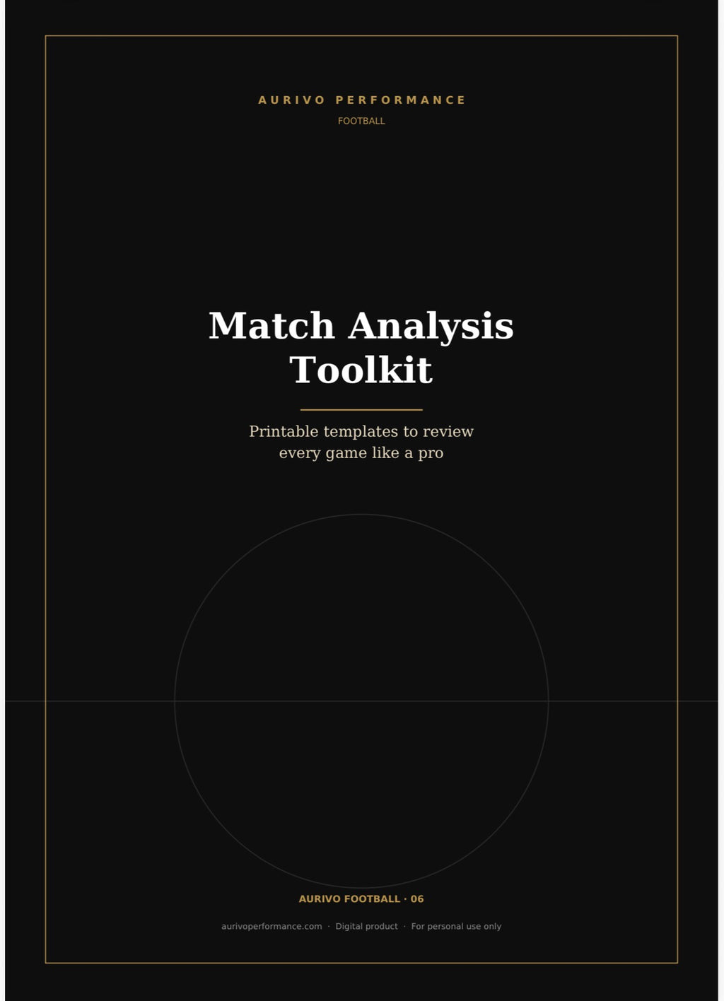 Match Analysis Toolkit – printable football match analysis templates