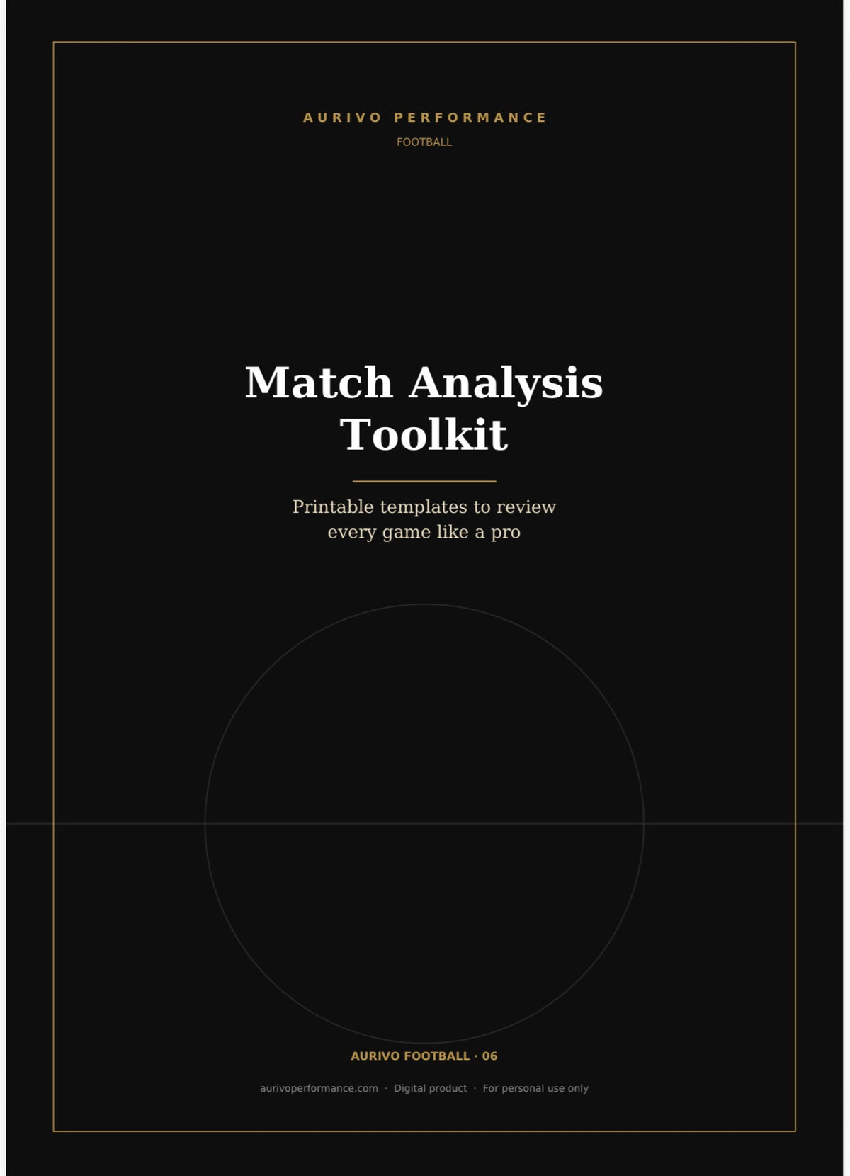 Match Analysis Toolkit – printable football match analysis templates