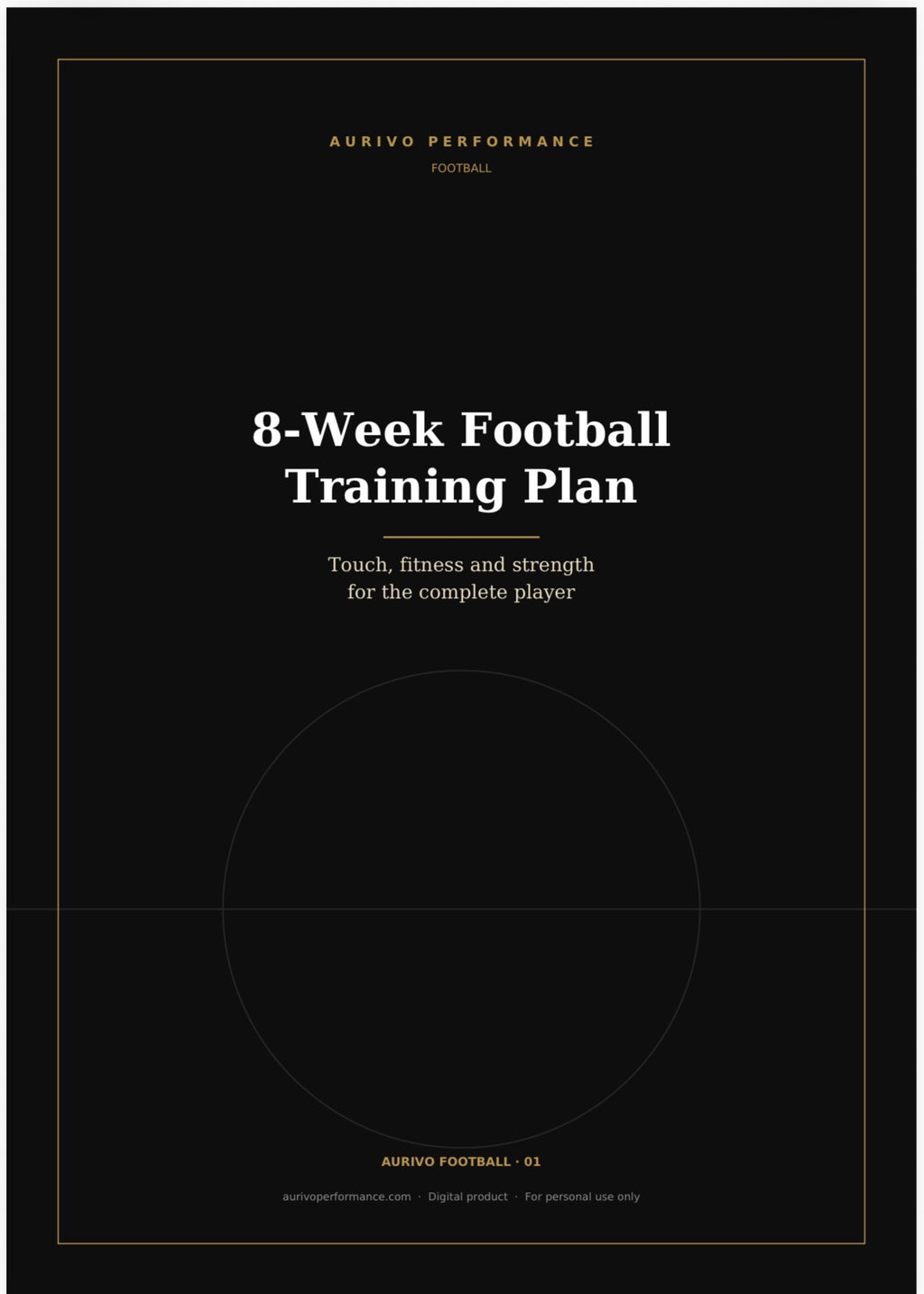 8-Week Football Training Plan – digital football training programme
