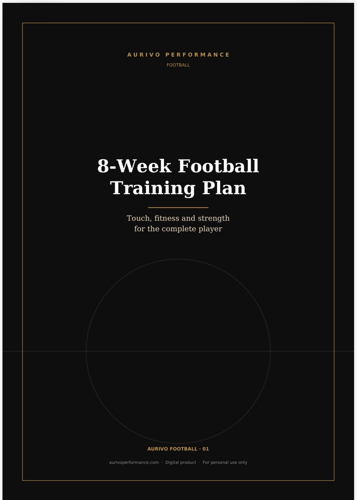 8-Week Football Training Plan – digital football training programme