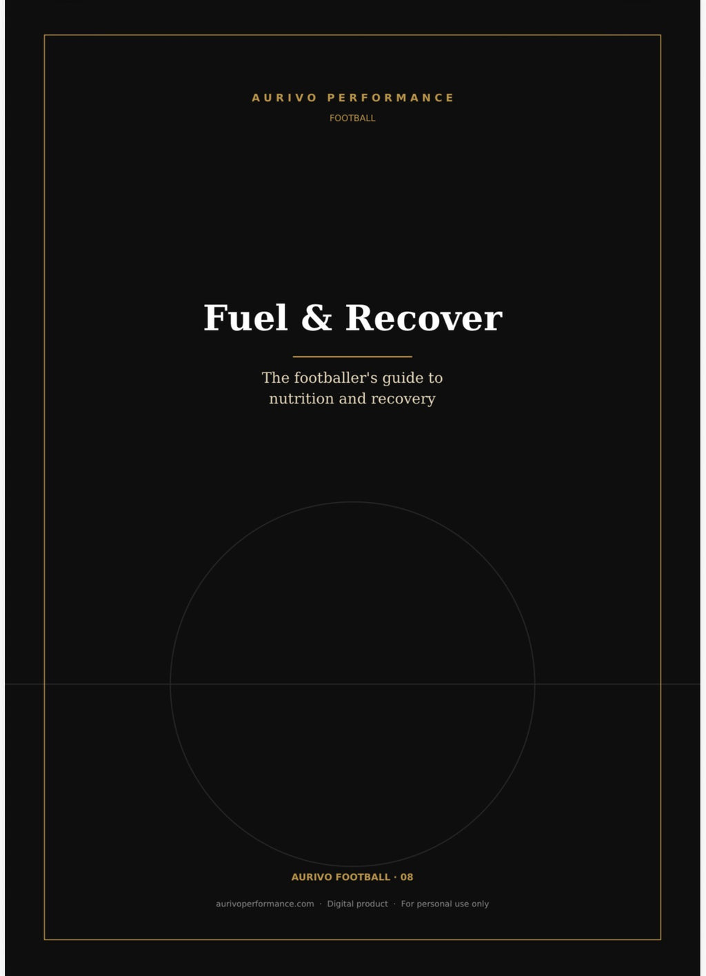 Fuel & Recover – football (soccer) nutrition and recovery guide