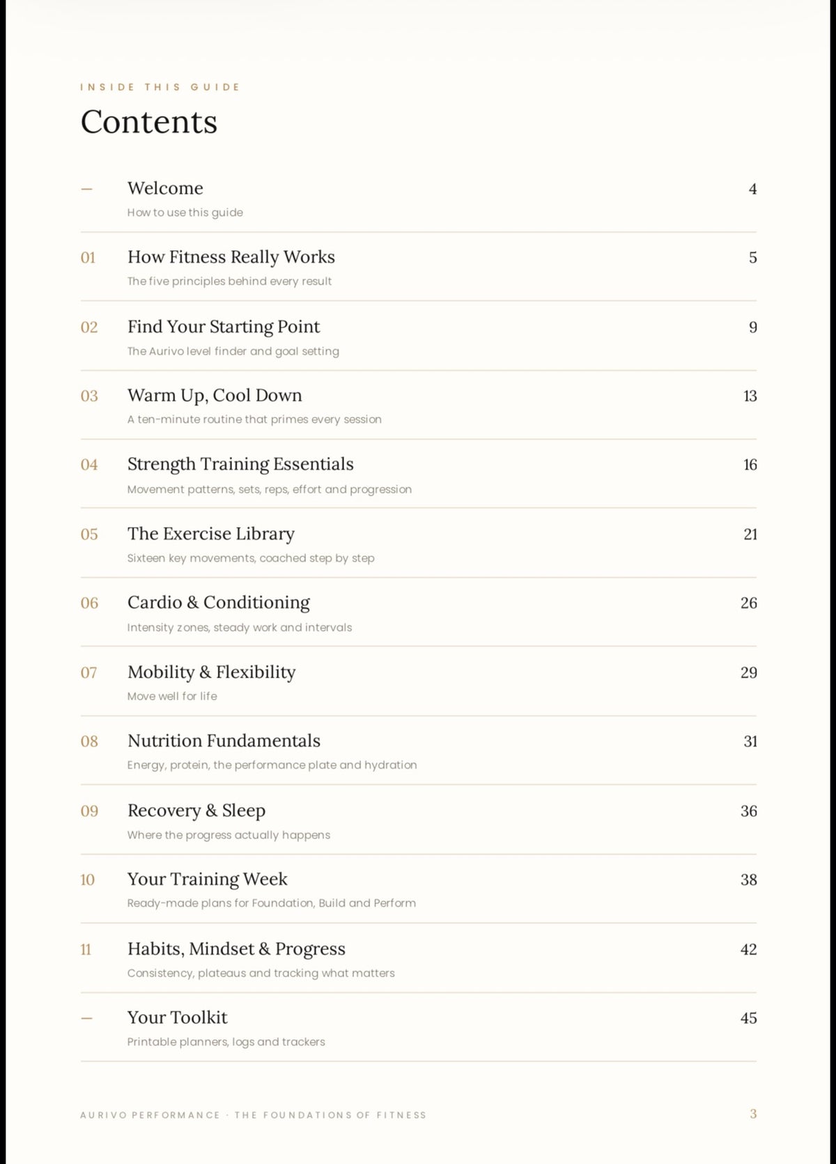 The Foundations of Fitness: Complete Ebook All-Levels Guide