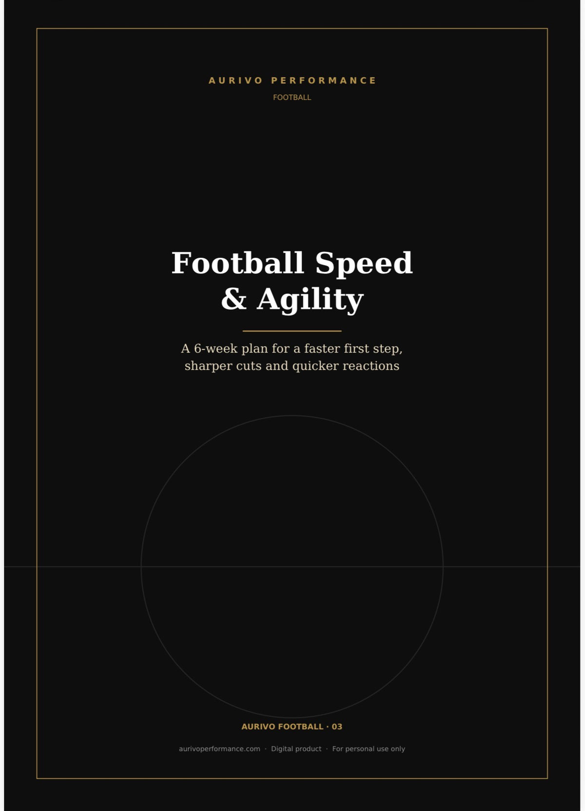 Football Speed & Agility 6-week plan – digital training guide