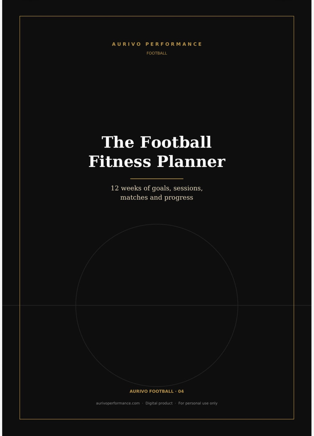 Football Fitness Planner – 12-week printable training planner