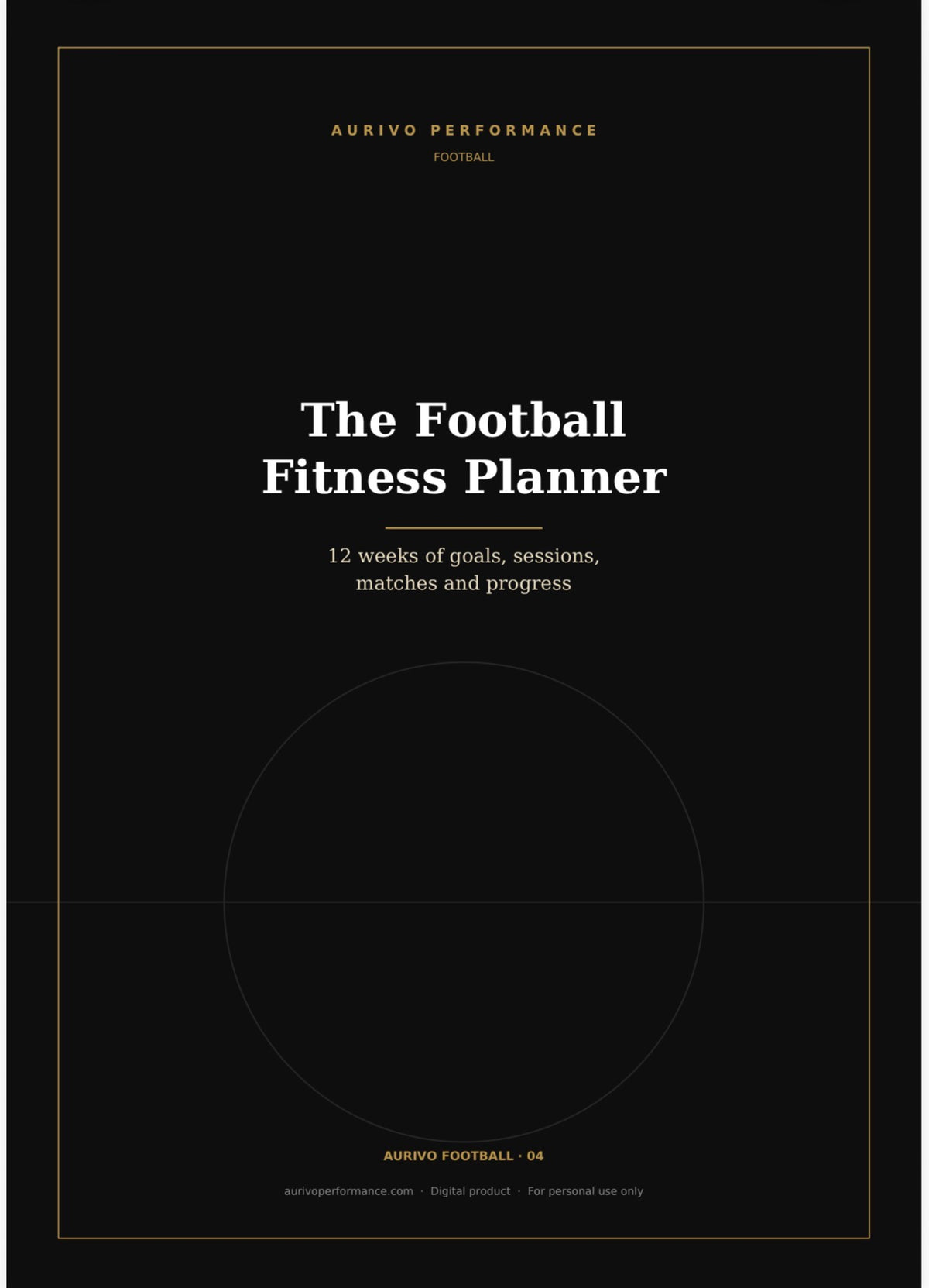 Football Fitness Planner – 12-week printable training planner