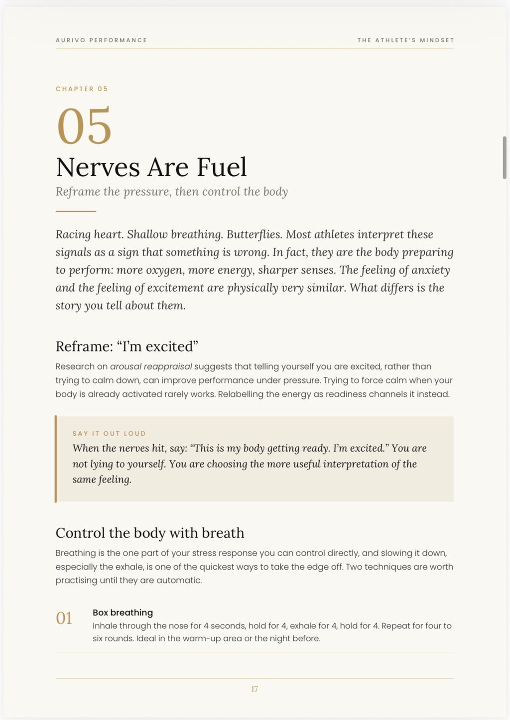 The Athlete's Mindset: Mental Performance Ebook & 30-Day Programme
