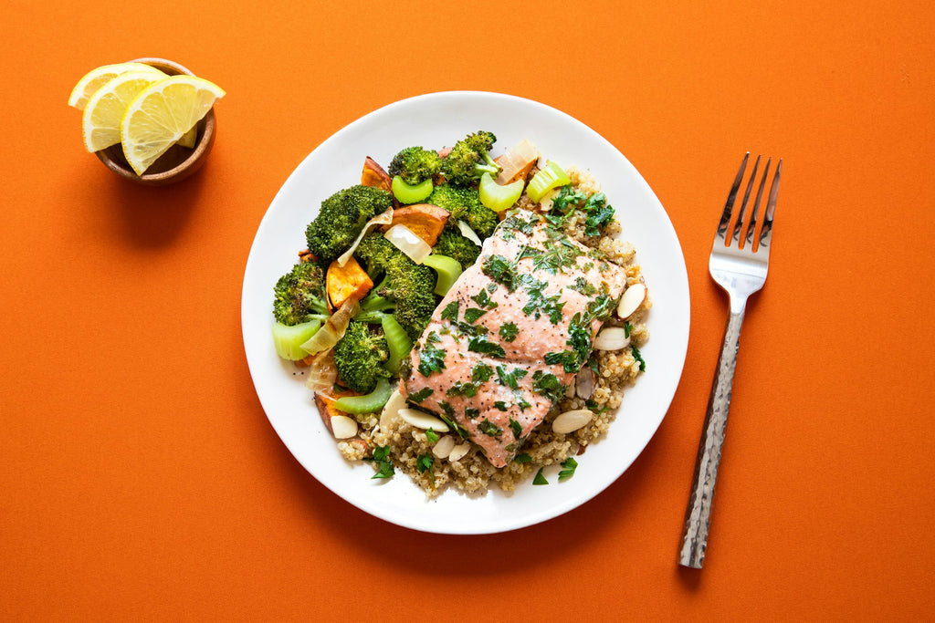 Salmon, quinoa and greens – performance nutrition guide
